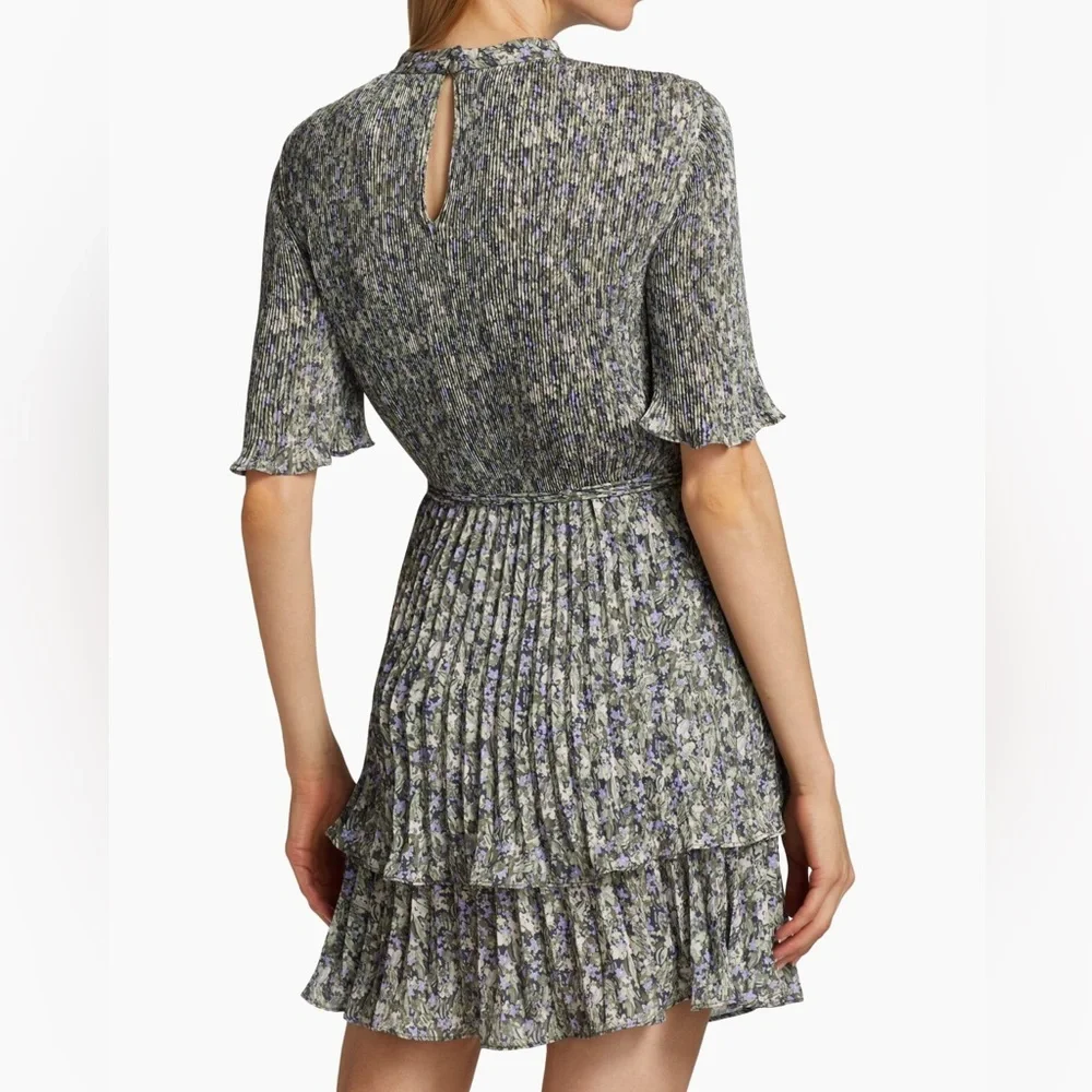 Derek Lam 10 Crosby Samantha Floral Pleated Dress - Picture 3 of 9